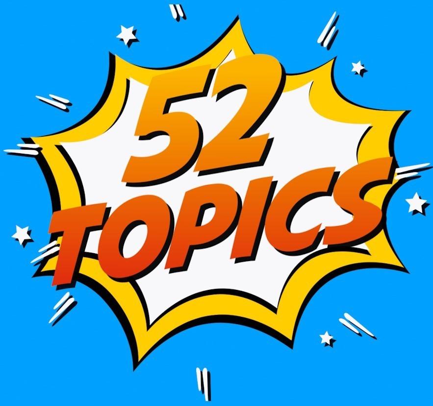 52 topics logo